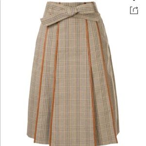 Tory burch plaid print skirt